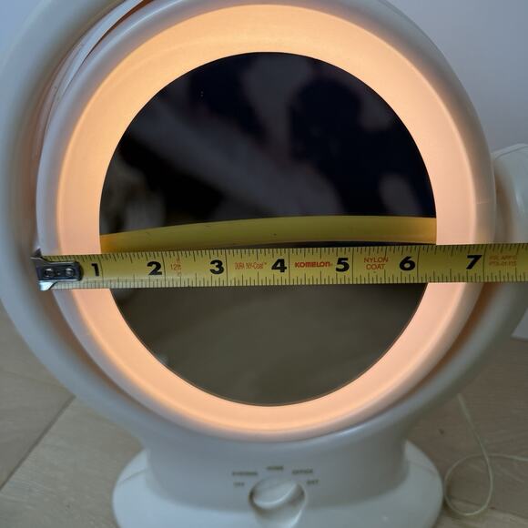 Vintage 80s 90s Conair Two-Sided Oval Lighted Makeup Mirror Retro Vanity - Picture 4 of 5